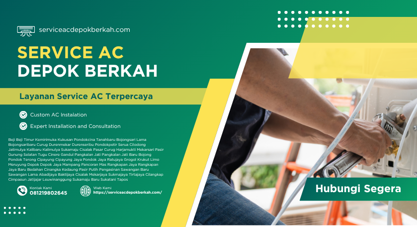 Jasa Bongkar Pasang AC Limo Depok Profesional dan Cepat (081219802645)