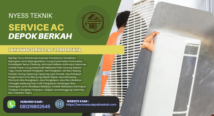 Cuci AC Rumah Tangga Limo Depok Profesional dan Bersih 081219802645